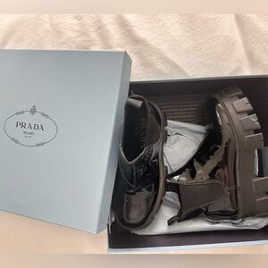 Prada Monolith Chelsea Boots